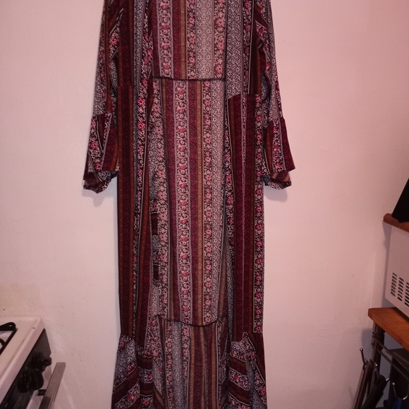 Dress Bohemian Chic Wrap Maxi Sheet One Size - Picture 3 of 8